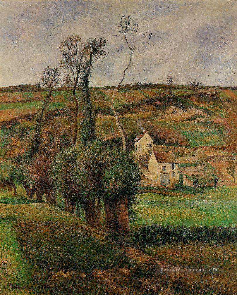 la place du cabage à pontoise 1882 Camille Pissarro paysage Peintures à l'huile